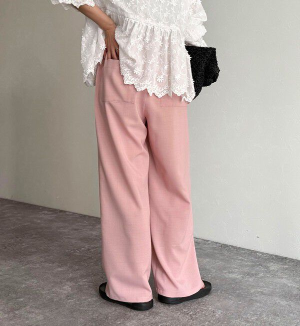 fredy emue「ドライスラブストレートイージーパンツ」|チノ|