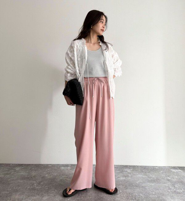 fredy emue「ドライスラブストレートイージーパンツ」|チノ|