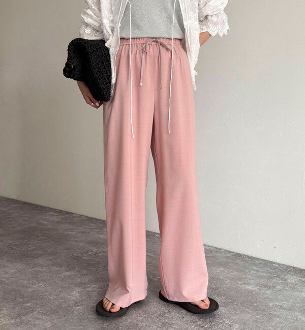 fredy emue「ドライスラブストレートイージーパンツ」|チノ|