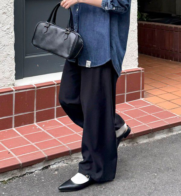 fredy emue「ドライスラブストレートイージーパンツ」|チノ|