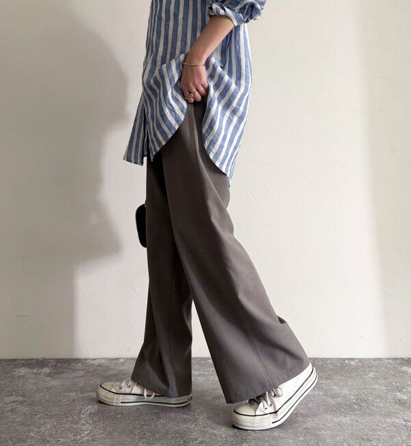 fredy emue「ドライスラブストレートイージーパンツ」|チノ|