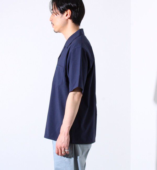 GLOSTER「【GLOSTER/グロスター】フレンチブルドッグ刺繍 COOLMAX オープンカラーシャツ」|シャツ・ブラウス|