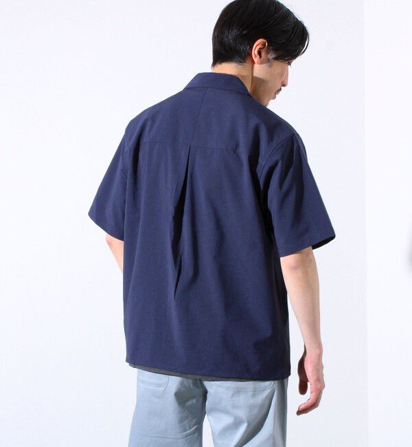 GLOSTER「【GLOSTER/グロスター】フレンチブルドッグ刺繍 COOLMAX オープンカラーシャツ」|シャツ・ブラウス|