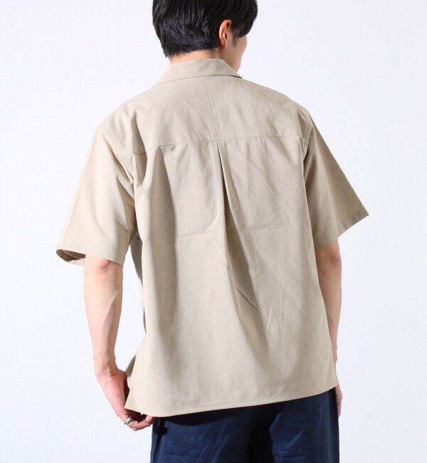 GLOSTER「【GLOSTER/グロスター】フレンチブルドッグ刺繍 COOLMAX オープンカラーシャツ」|シャツ・ブラウス|