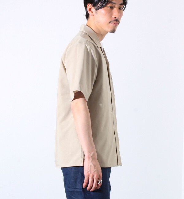 GLOSTER「【GLOSTER/グロスター】フレンチブルドッグ刺繍 COOLMAX オープンカラーシャツ」|シャツ・ブラウス|