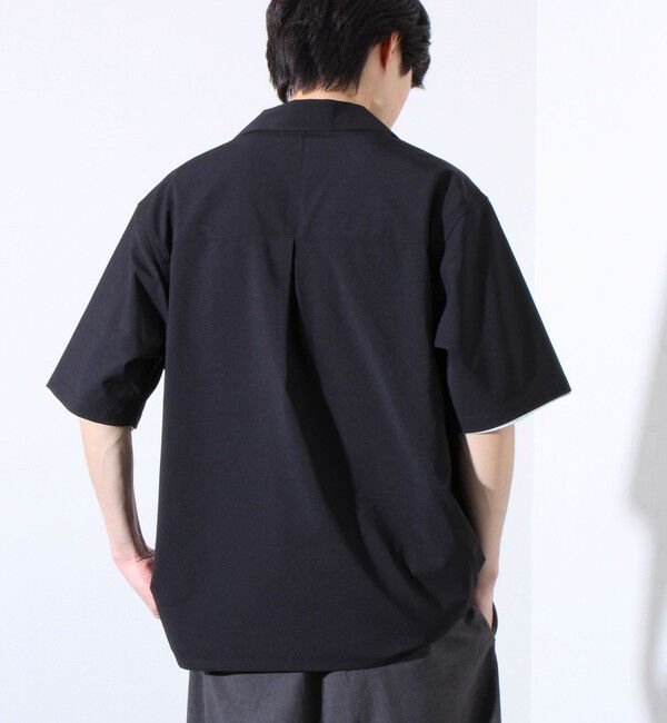 GLOSTER「【GLOSTER/グロスター】フレンチブルドッグ刺繍 COOLMAX オープンカラーシャツ」|シャツ・ブラウス|