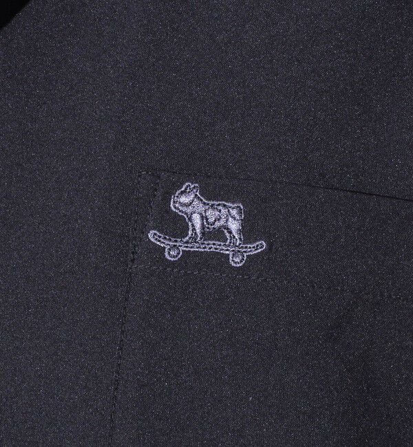 GLOSTER「【GLOSTER/グロスター】フレンチブルドッグ刺繍 COOLMAX オープンカラーシャツ」|シャツ・ブラウス|