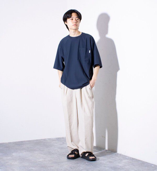 GLOSTER「【GLOSTER/グロスター】N/PU 接触冷感 フレッシュオーバーTシャツ ポケT 」|Tシャツ・カットソー|