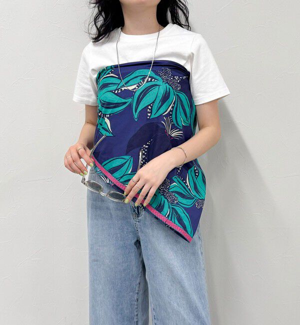 fredy emue「【POM Amsterdam／ポムアムステルダム】プリント三角ストール」|ストール|