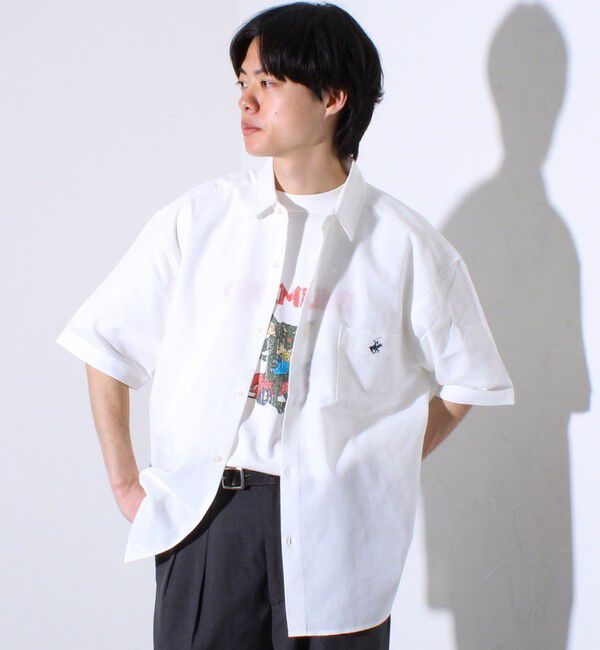 GLOSTER「【BEVERLY HILLS POLO CLUB】テックシアー速乾半袖シャツ」|シャツ・ブラウス|