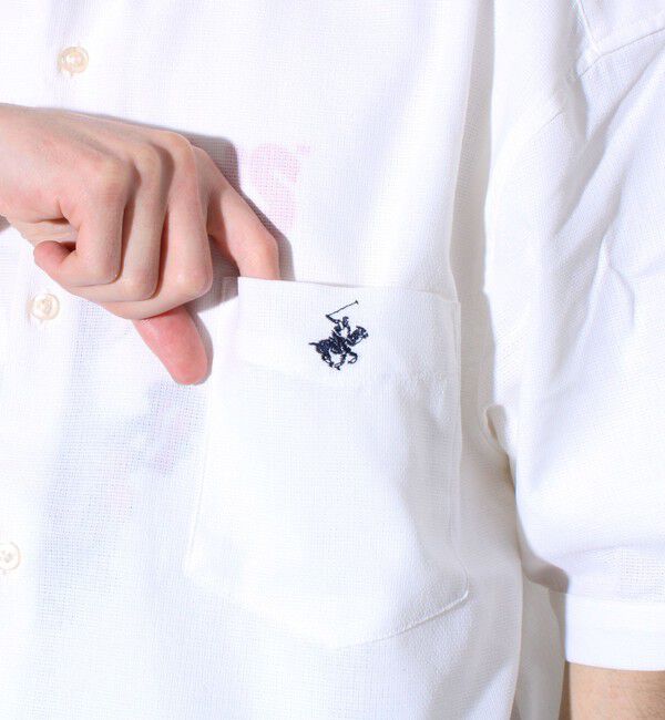 GLOSTER「【BEVERLY HILLS POLO CLUB】テックシアー速乾半袖シャツ」|シャツ・ブラウス|