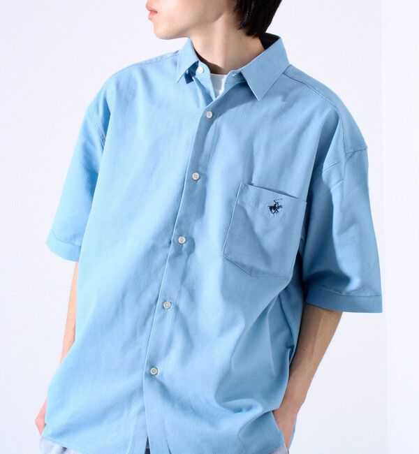 GLOSTER「【BEVERLY HILLS POLO CLUB】テックシアー速乾半袖シャツ」|シャツ・ブラウス|