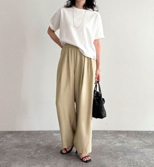 fredy emue「《セットアップ対応》RNギャザーイージーパンツ」|チノ|