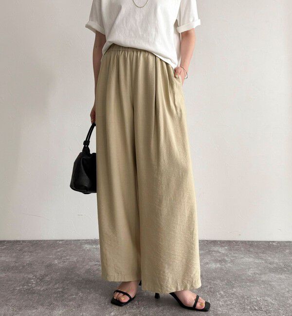 fredy emue「《セットアップ対応》RNギャザーイージーパンツ」|チノ|