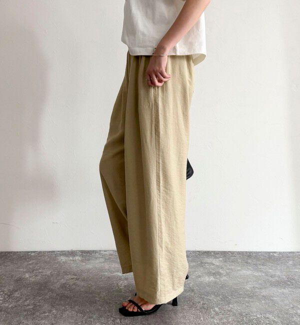 fredy emue「《セットアップ対応》RNギャザーイージーパンツ」|チノ|