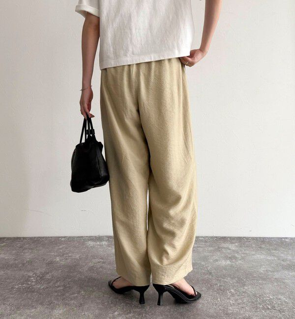 fredy emue「《セットアップ対応》RNギャザーイージーパンツ」|チノ|