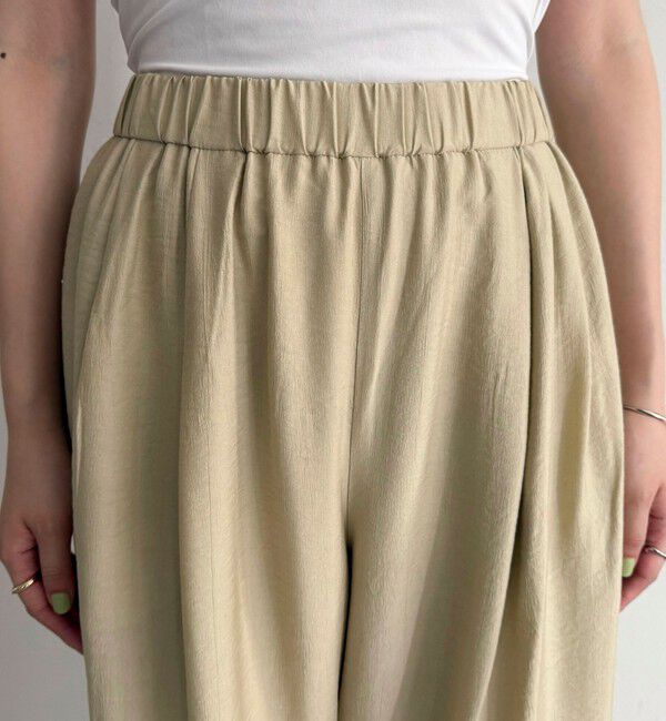 fredy emue「《セットアップ対応》RNギャザーイージーパンツ」|チノ|