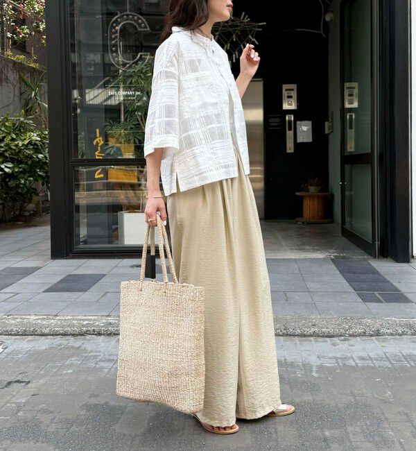 fredy emue「《セットアップ対応》RNギャザーイージーパンツ」|チノ|