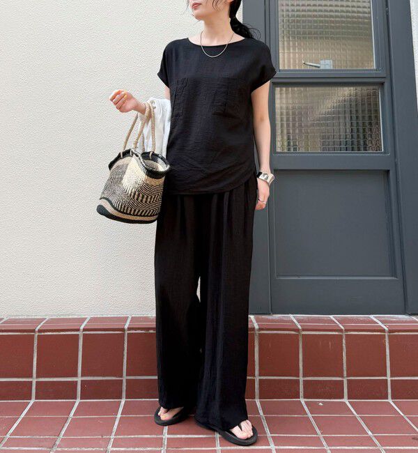 fredy emue「《セットアップ対応》RNギャザーイージーパンツ」|チノ|