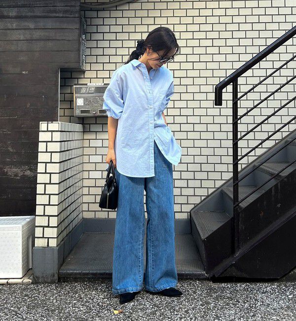 fredy emue「刺繍入りオーバーシャツ」|シャツ・ブラウス|