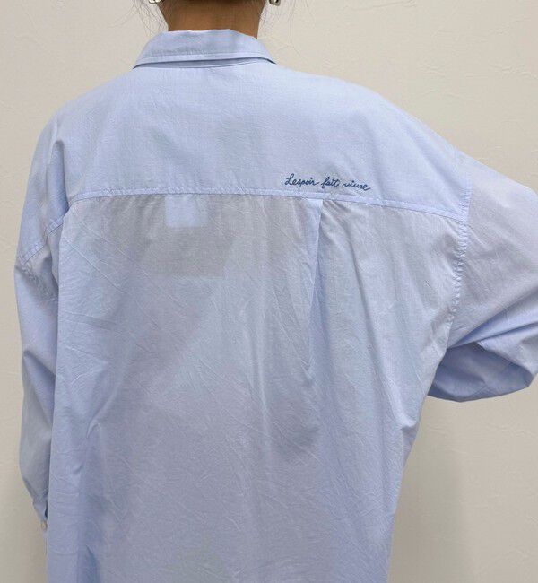 fredy emue「刺繍入りオーバーシャツ」|シャツ・ブラウス|