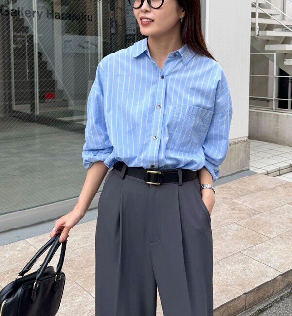 fredy emue「刺繍入りオーバーシャツ」|シャツ・ブラウス|