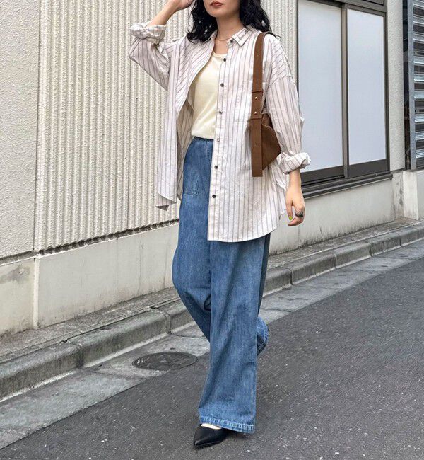 fredy emue「刺繍入りオーバーシャツ」|シャツ・ブラウス|