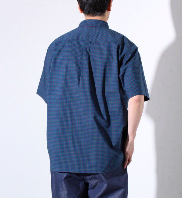 GLOSTER「【GLOSTER/グロスター】BOY ASTLAD ボタンダウン 半袖チェックシャツ ワンポイント」|シャツ・ブラウス|