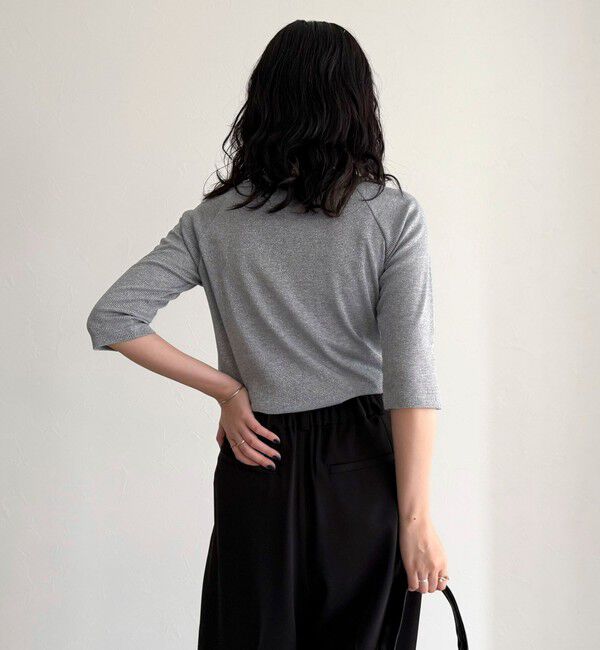 fredy emue「ラメテレコボートネックカットソー」|Tシャツ・カットソー|