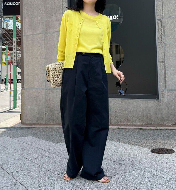 fredy emue「リネン混ポケ付きカーディガン」|カーディガン|