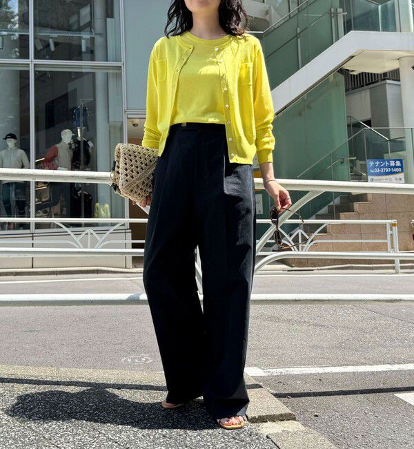 fredy emue「リネン混ポケ付きカーディガン」|カーディガン|