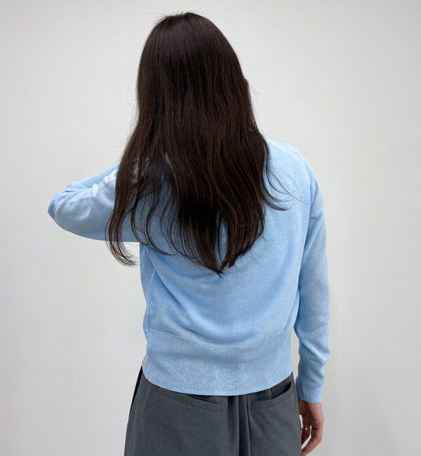 fredy emue「リネン混ポケ付きカーディガン」|カーディガン|