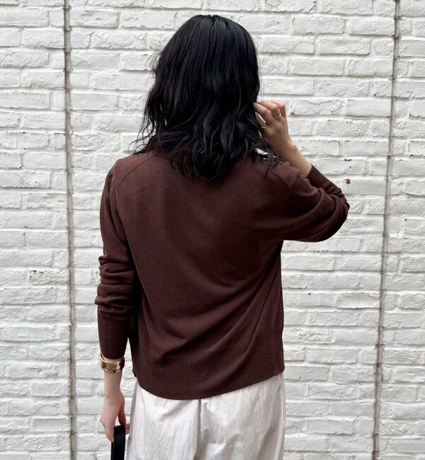 fredy emue「リネン混ポケ付きカーディガン」|カーディガン|