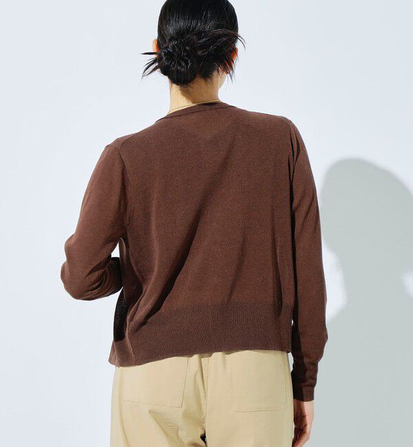 fredy emue「リネン混ポケ付きカーディガン」|カーディガン|