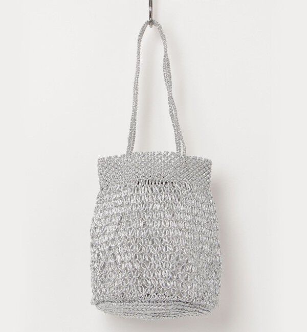 fredy emue「【The Bagmati】メタリックコードラウンドバッグ」|かごバッグ|