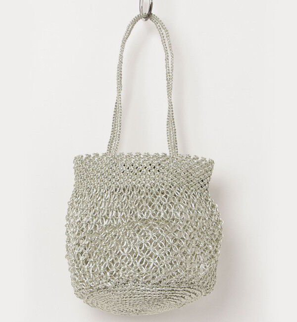 fredy emue「【The Bagmati】メタリックコードラウンドバッグ」|かごバッグ|