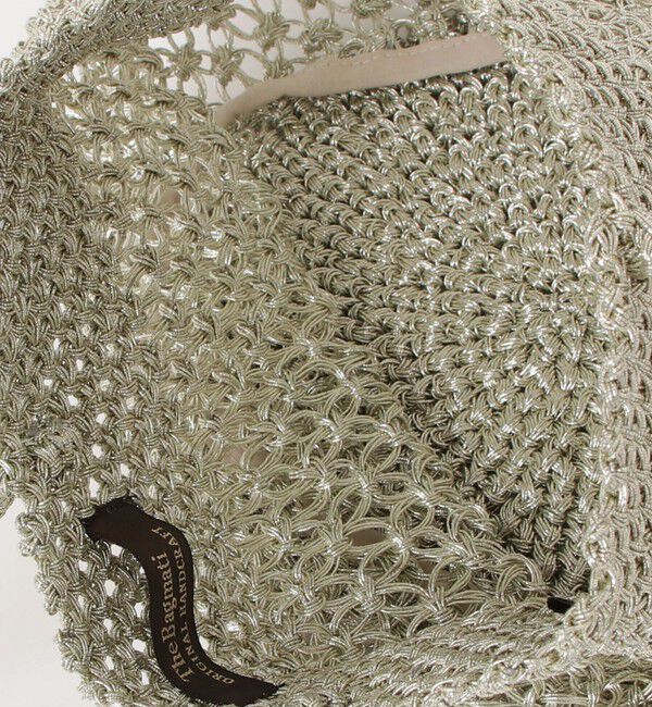 fredy emue「【The Bagmati】メタリックコードラウンドバッグ」|かごバッグ|