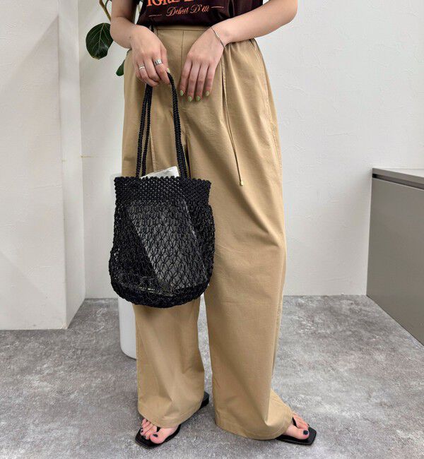 fredy emue「【The Bagmati】メタリックコードラウンドバッグ」|かごバッグ|