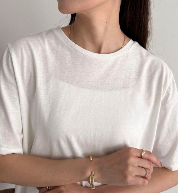 fredy emue「ハイツイストコットンTシャツ」|Tシャツ・カットソー|