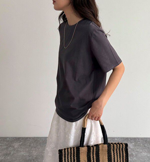 fredy emue「ハイツイストコットンTシャツ」|Tシャツ・カットソー|