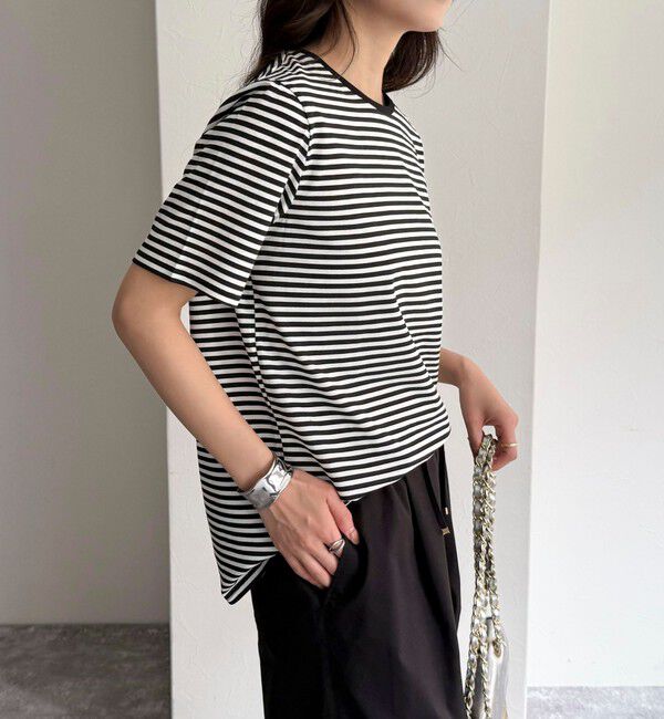 fredy emue「ハイツイストコットンTシャツ」|Tシャツ・カットソー|