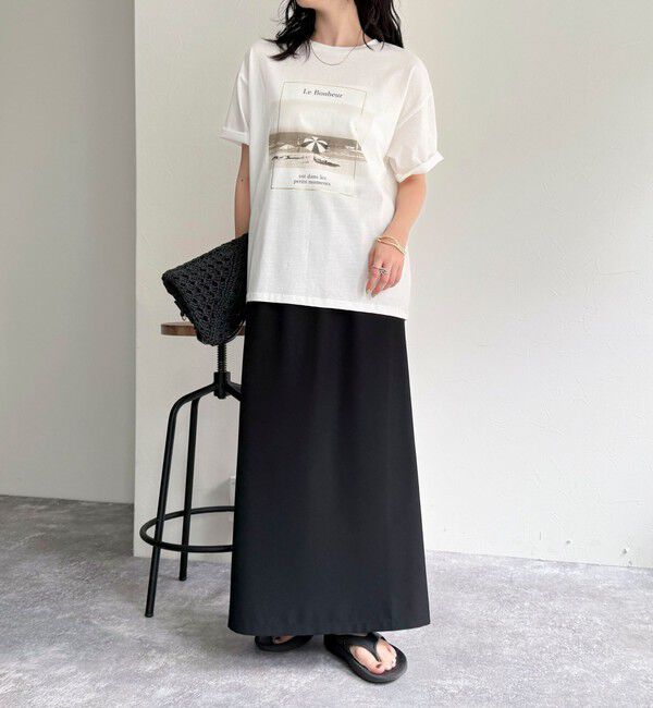 fredy emue「シルケットBEACH PHOTO Tシャツ」|Tシャツ・カットソー|