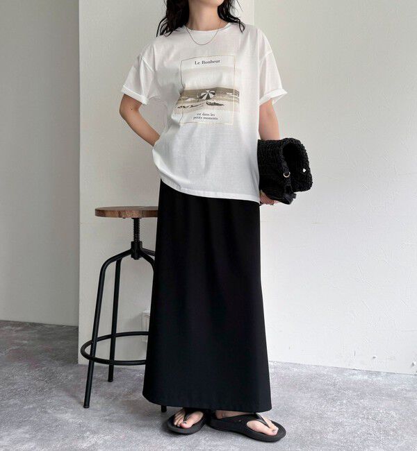 fredy emue「シルケットBEACH PHOTO Tシャツ」|Tシャツ・カットソー|