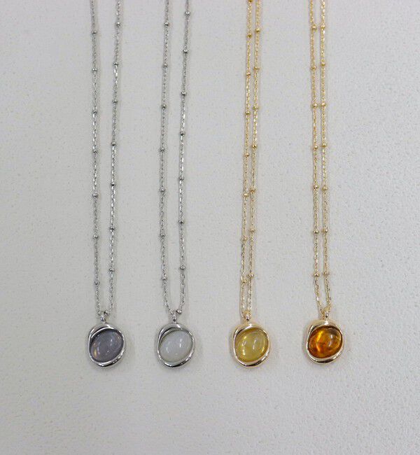 fredy emue「フェイクストーンメタルコンビネックレス」|ネックレス|