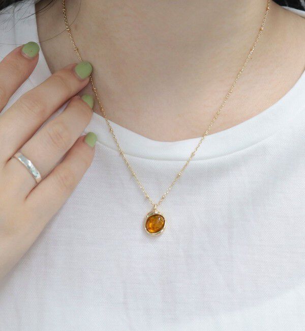 fredy emue「フェイクストーンメタルコンビネックレス」|ネックレス|