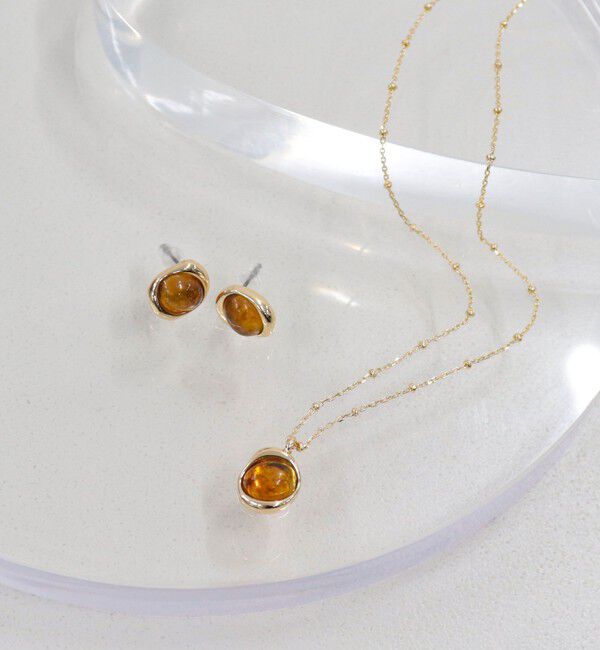 fredy emue「フェイクストーンメタルコンビネックレス」|ネックレス|