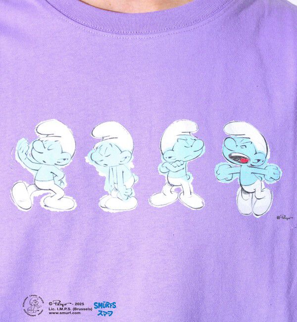 FREDY MAC「表情連続プリント スマーフ フロントTシャツ? 」|Tシャツ・カットソー|