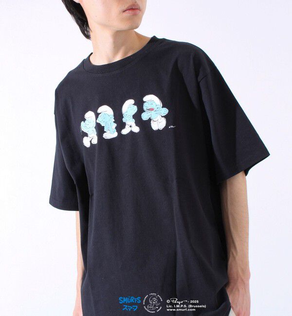 FREDY MAC「表情連続プリント スマーフ フロントTシャツ? 」|Tシャツ・カットソー|