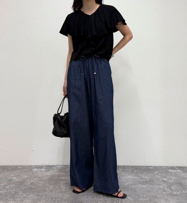 fredy emue「ライトオンスデニムイージーパンツ」|デニム|