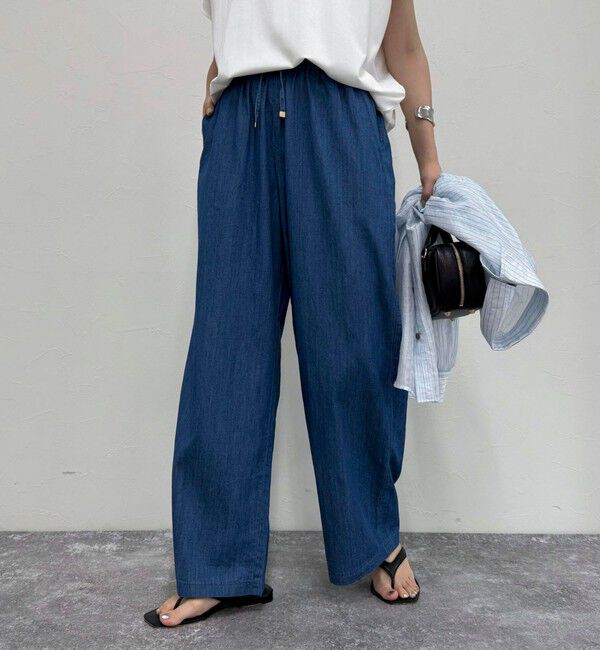 fredy emue「ライトオンスデニムイージーパンツ」|デニム|